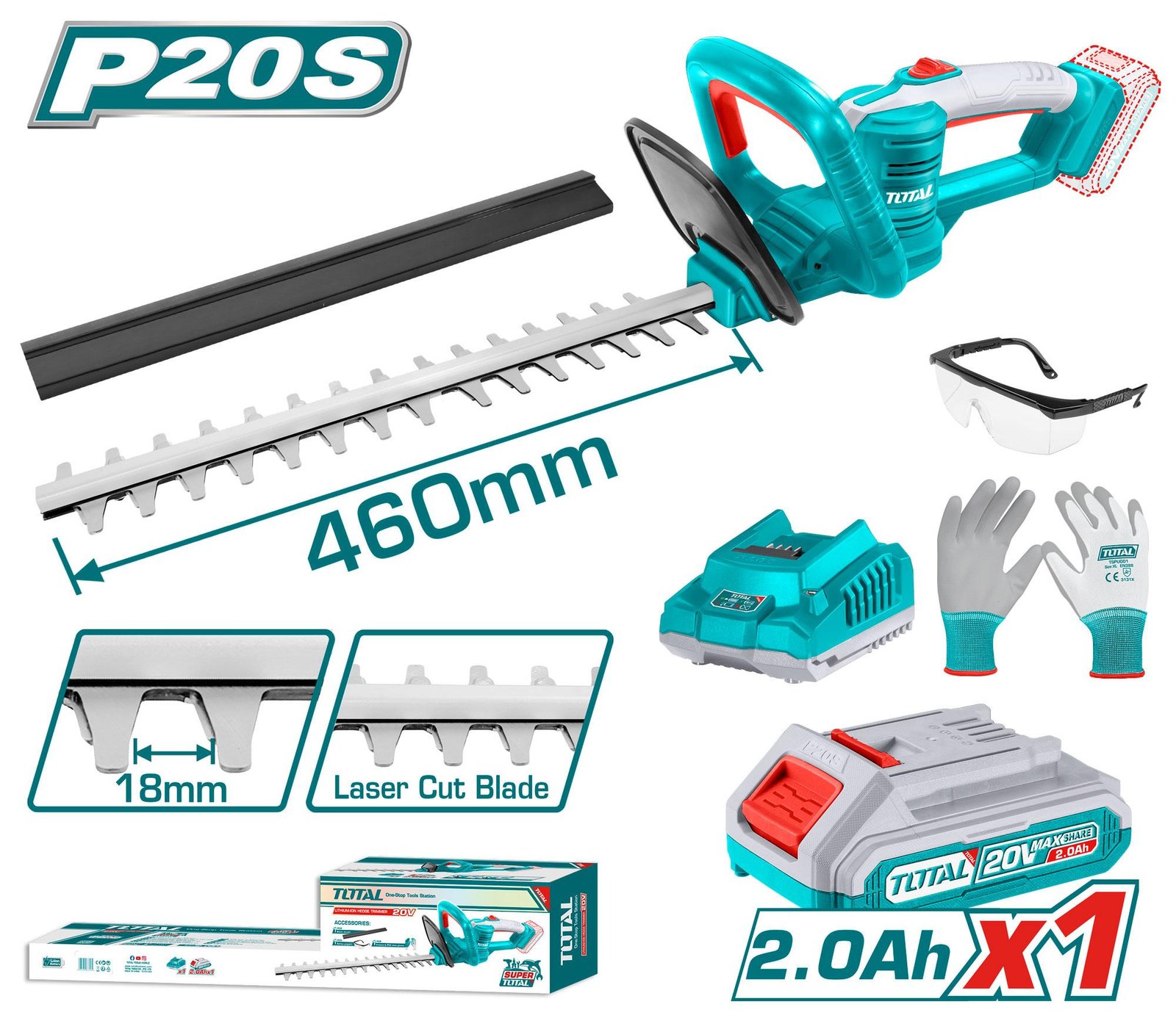 Cordless hedge trimmer