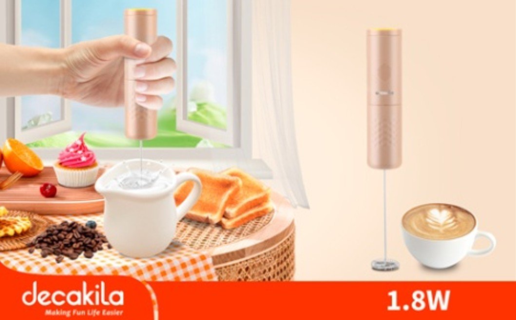 Handheld milk frother