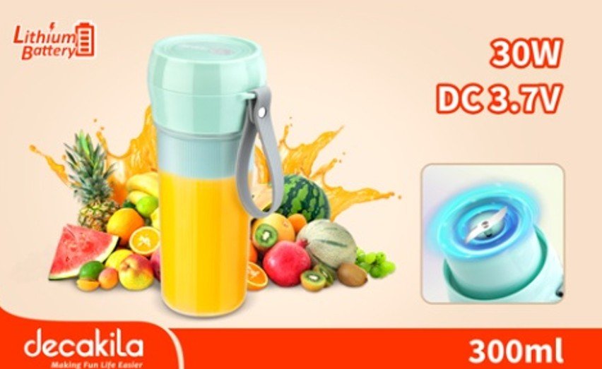 Cordless portable blender