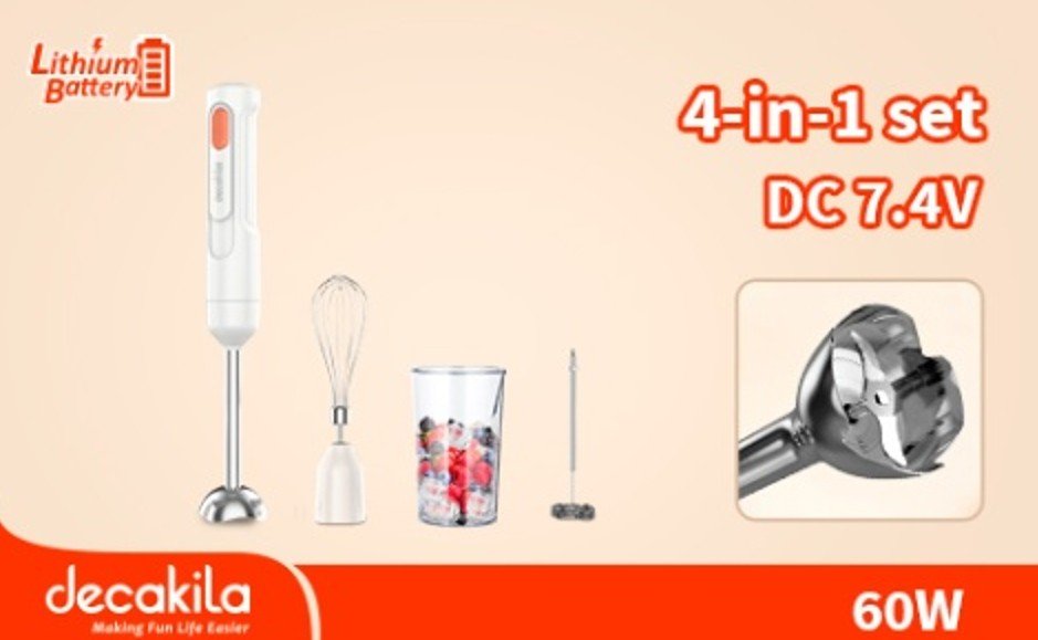 Cordless hand blender