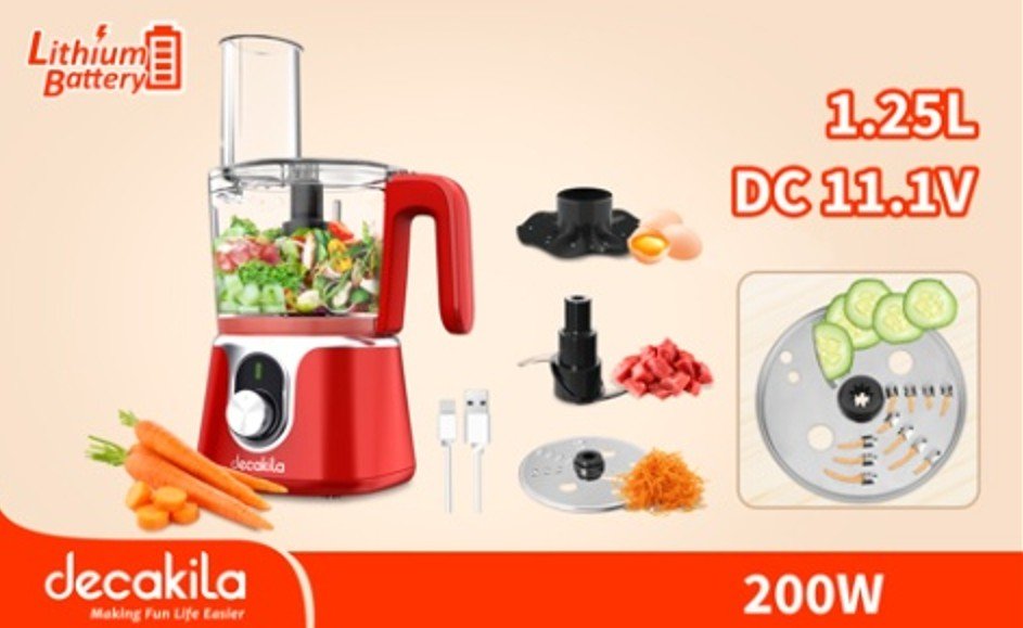 Cordless food processor