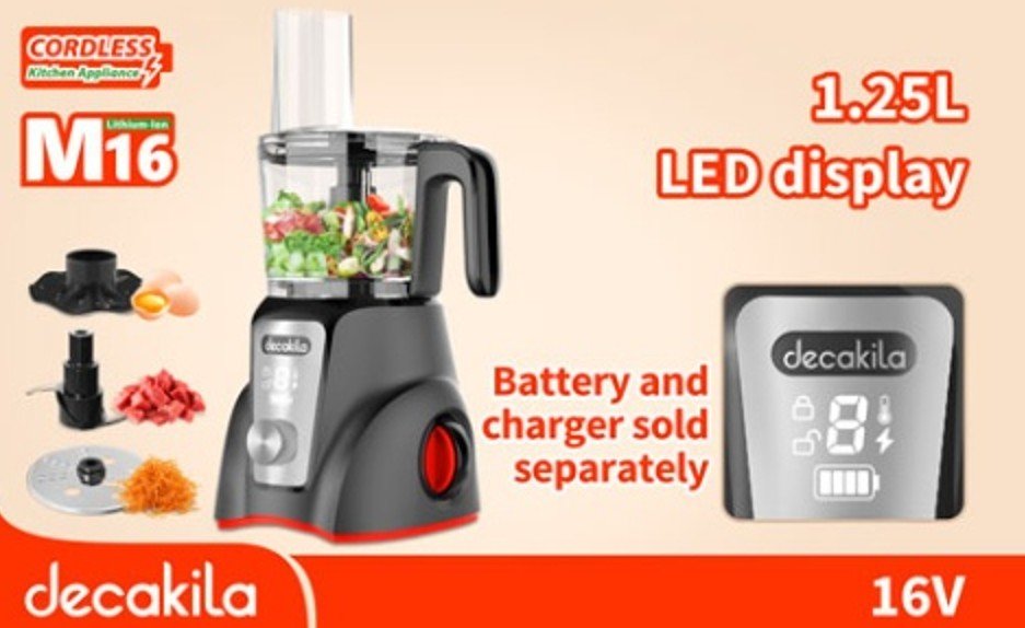 Cordless food processor