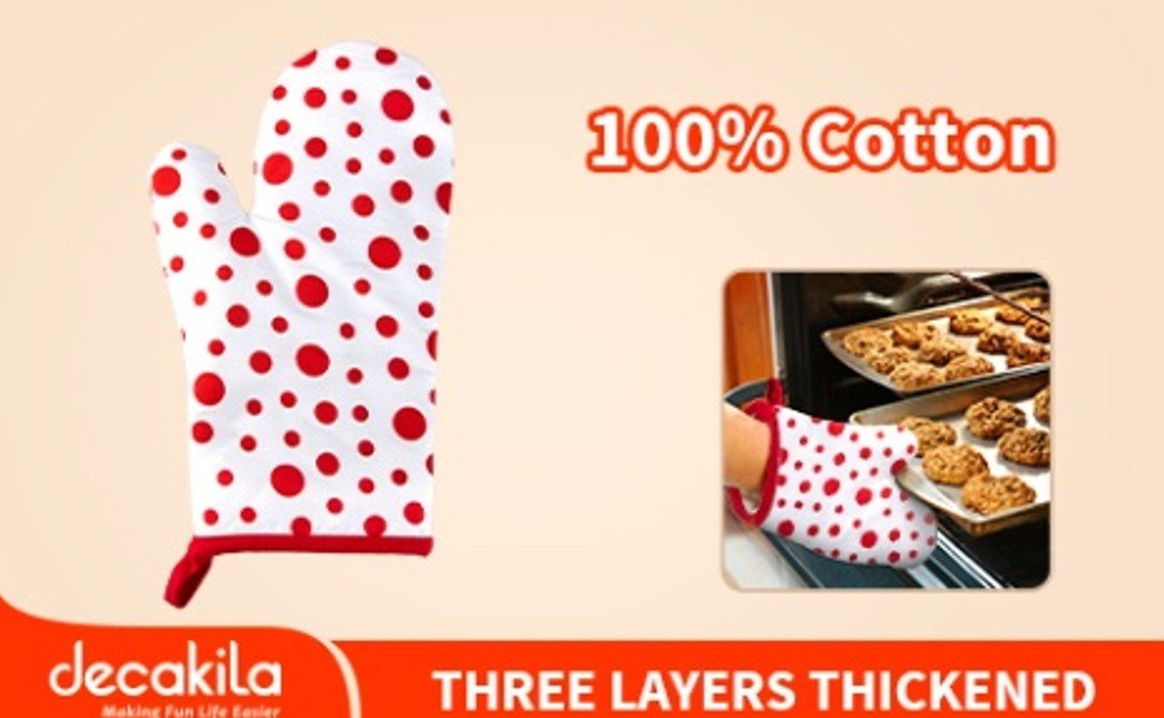 Cotton oven mitts