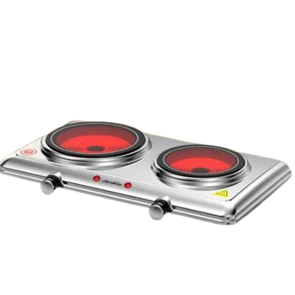 Plaque Vitrocéramique Double Decakila 1200W + 900W