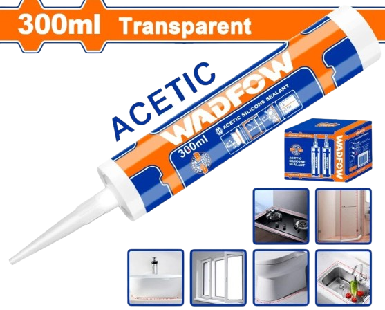 mastic silicone acétique transparant