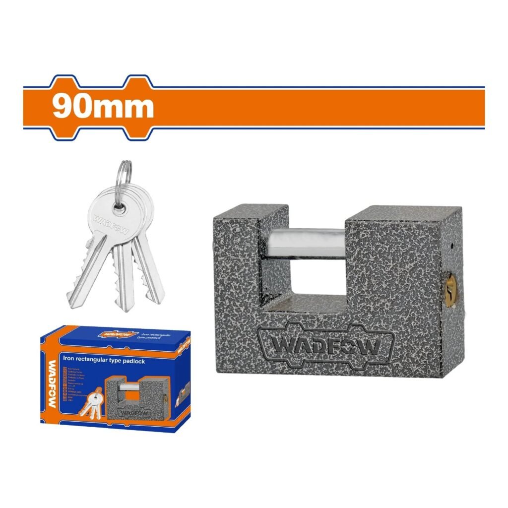 Rectangular type iron padlock