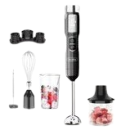 Mixeur plongeant sans fil 16V 5 en 1 500 ml (NOIR)