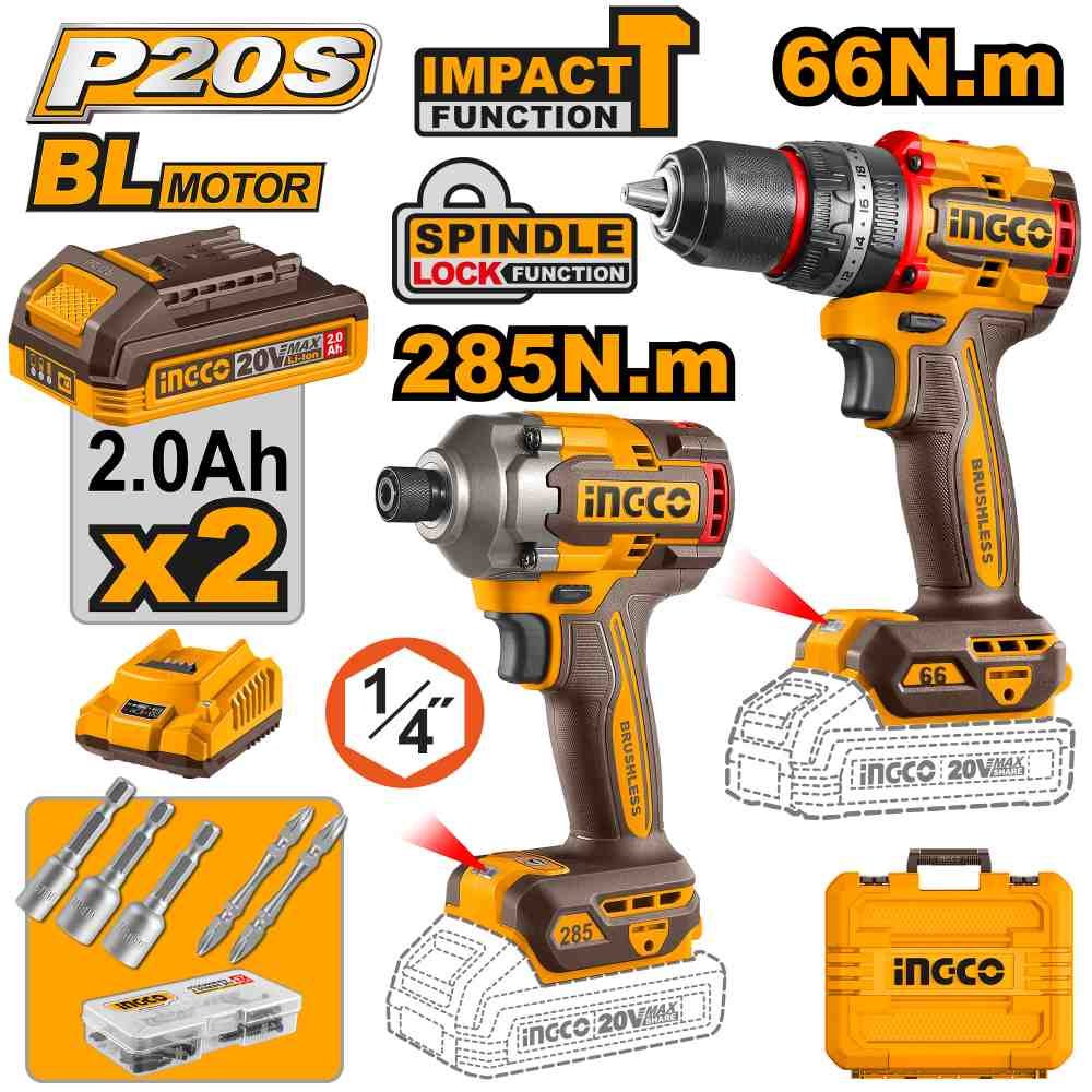 Cordless 2 pcs combo kit