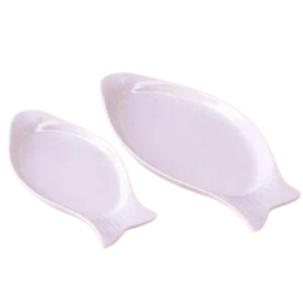 Plat de présentation forme Poisson 2Pcs