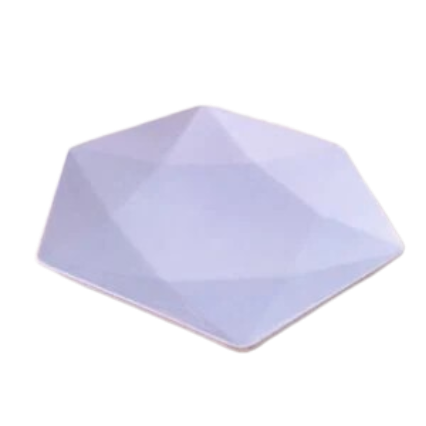 Assiette plate incassable forme hexagonale