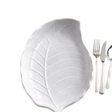 Assiette Incassable modèle feuille