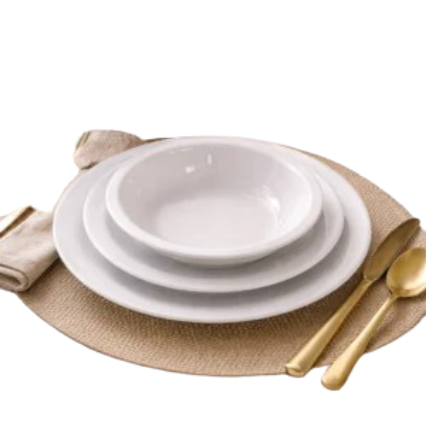Ensemble 3 Assiettes de table Incassable