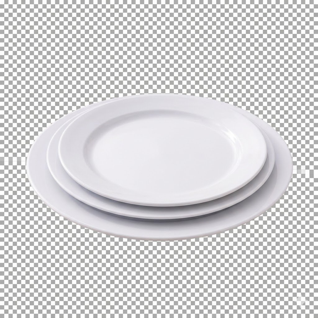 Ensemble de 3 assiettes Incassable à rebord arrondi